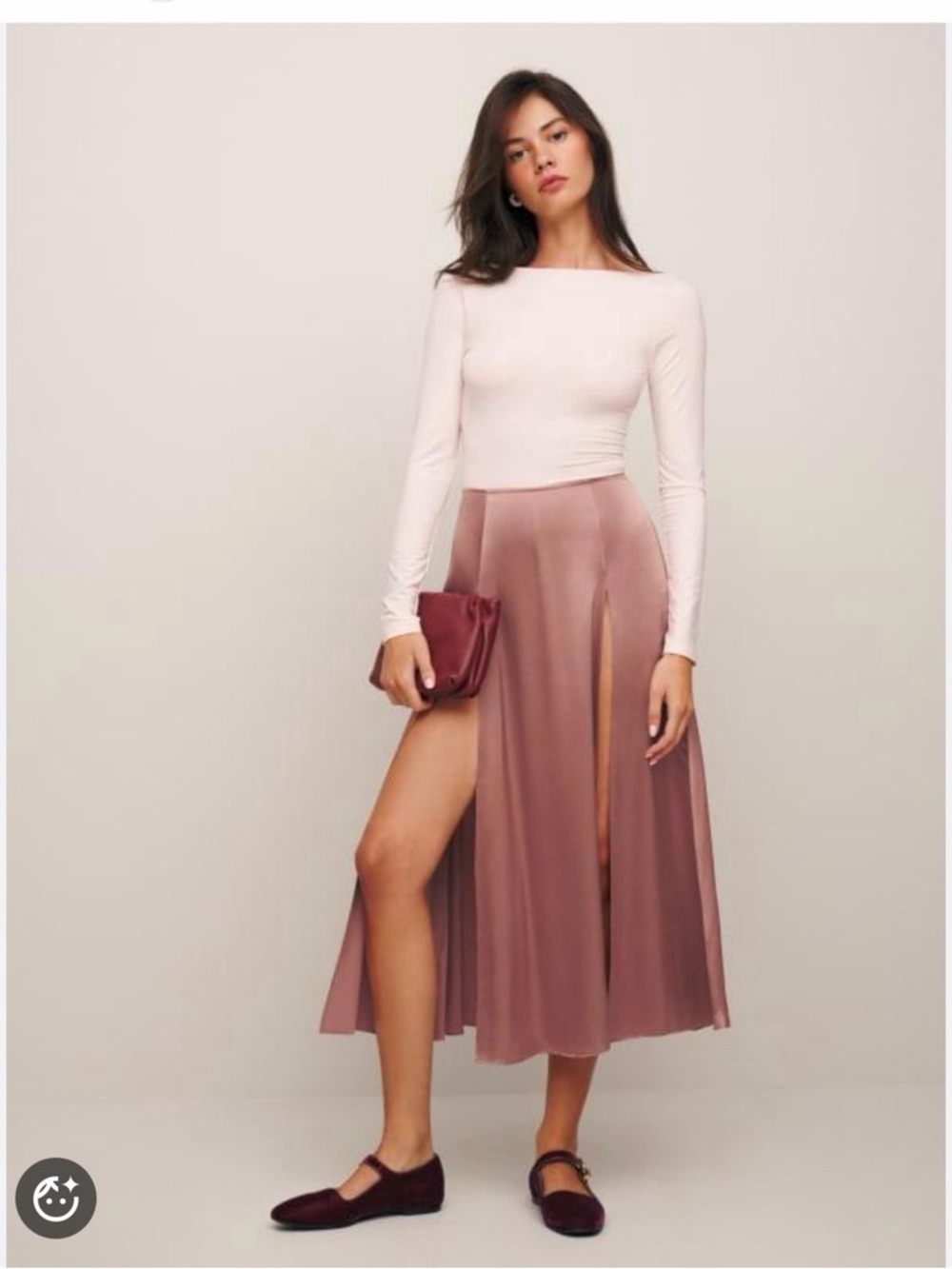 Reformation Vlora Silk Skirt - Picture 3 of 5